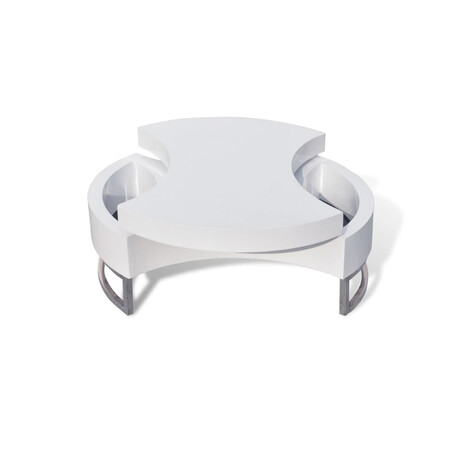 table basse blanche pivotante 288 €