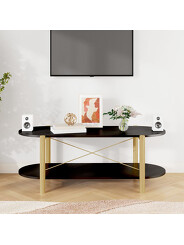 table basse noir ovale 72 €