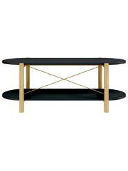 table basse noir ovale 72 €