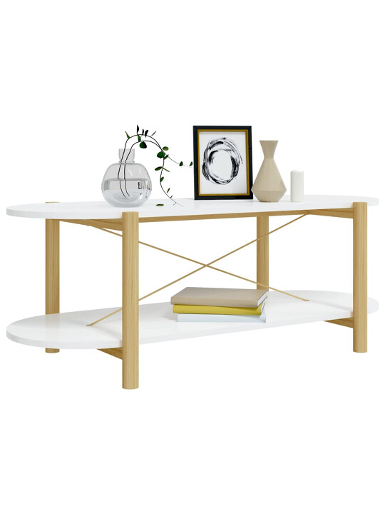 table basse blanche ovale 75 €