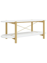 table basse blanche ovale 75 €