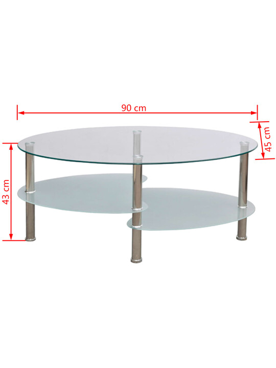 Table basse en verre design 108 €