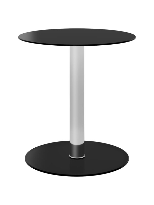 table basse ronde en verre noir 55 €