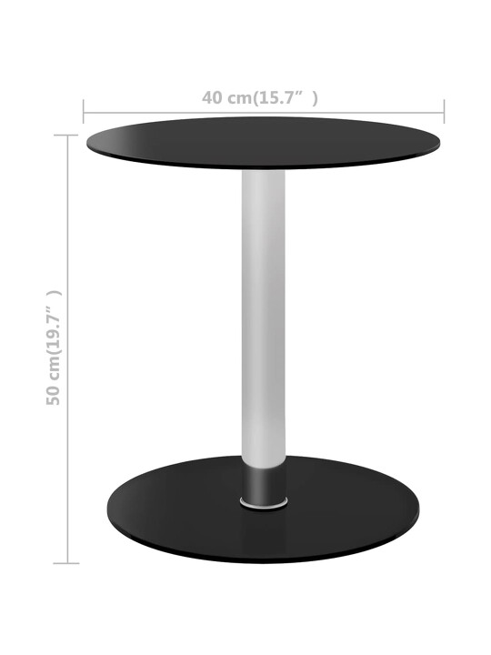 table basse ronde en verre noir 55 €