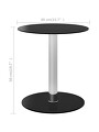 table basse ronde en verre noir 55 €