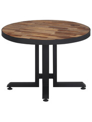 table basse ronde bois metal 136 €